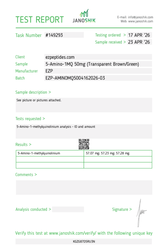 5-Amino-1MQ 50mg COA