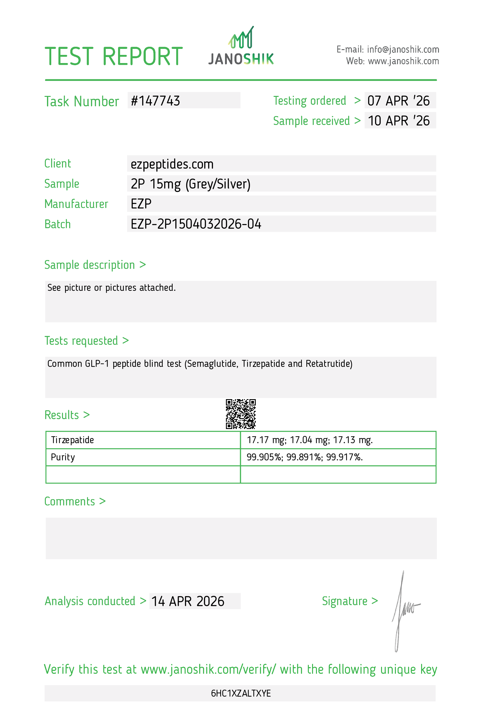 EZP-2P 15mg – (10 vials/Kit) - Image 4