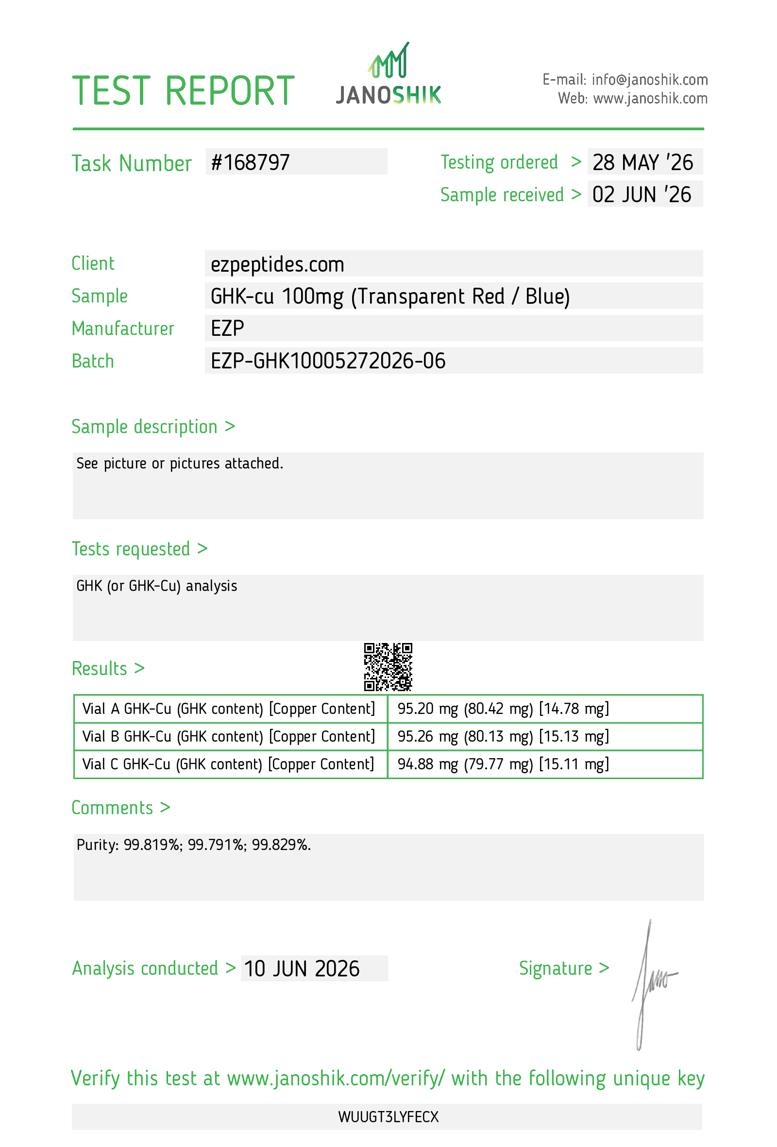 GHK-cu Lyophilized 100mg - Image 2